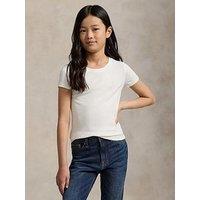Polo Ralph Lauren Girls Classic Short Sleeve T-Shirt - White