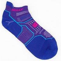 Hilly Running Medium Twin Skin Socklet Socks - Blue
