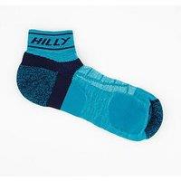 Hilly Running Medium Cushioning Trail Quarter Socks - Blue