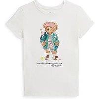 Polo Ralph Lauren Girls Bear Short Sleeve T-Shirt - Cream