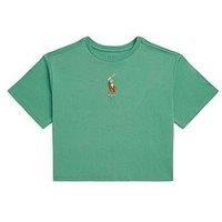 Polo Ralph Lauren Girls Big Pony Short Sleeve T-Shirt - Green