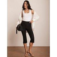 Mint Velvet Capri Trousers - Black