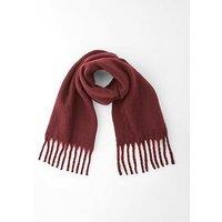 The Very Collection Brushed Tassel Scarf - Burgundy