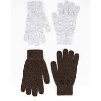 The Very Collection 2 Pack Knitted Touch Screen Gloves - Multi