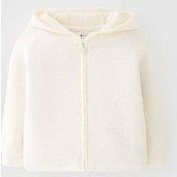 Mini V By Very Girls Zip Up Hooded Cardigan - Cream