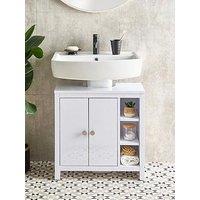 Very Home Bramford Gloss Under Sink Cabinet With Side Shelves