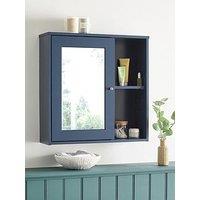 Very Home Corrie Mirrored Bathroom Wall Cabinet - Navy- Fsc Certified
