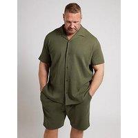 Badrhino Textured Shorts - Green