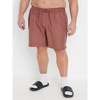Badrhino Plain Swim Shorts - Brown