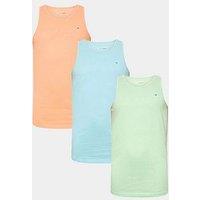 Badrhino 3 Pack Vest Tops - White