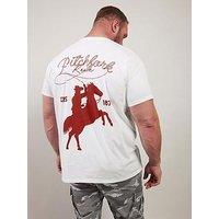 Badrhino Pitchfork Graphic T-Shirt - White