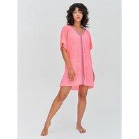 Pitusa Mini Abaya Beach Dress - Pink