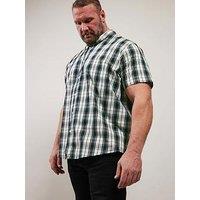 Badrhino Check Short Sleeve Shirt - Black
