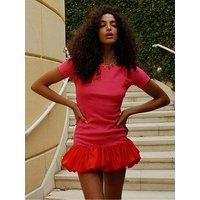 Pitusa Luna Cloud Lightweight Mini Beach Dress - Pink