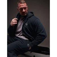Badrhino Ironrhino Logo Zip Through Hoodie - Blue