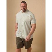 Badrhino Short Sleeve Linen Shirt - Natural