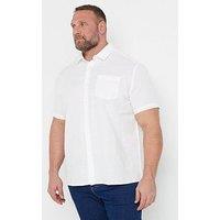 Badrhino Short Sleeve Linen Shirt - Blue
