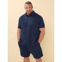 Badrhino Linen Shorts - Blue