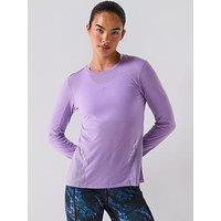 Ronhill Women'S Running Tech Reflect Long Sleeve Tee - Purple