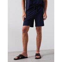 Mango Seers Smart Textured Shorts - Navy