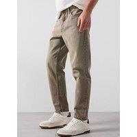 Mango Sammy Tapered Fit Faded Jeans
