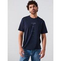 Mango Gallery Graphic Short Sleeve T-Shirt - Navy