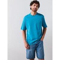 Mango Anouk Short Sleeve Heavy Weight T-Shirt - Aqua