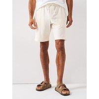 Mango Moyas Smart Casual Textured Shorts - Beige