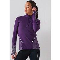 Ronhill Women'S Running Tech Reflect 1/2 Zip - Purple