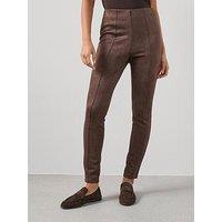The Very Collection Suedette Leggings - Brown