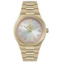 Vivienne Westwood Merton Quartz With Multi Coloured Dial And Gold Stainless Steel Bracelet