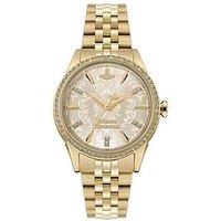 Vivienne Westwood Little Wallace Ladies Quartz Watch Champange Dial Gold Stainless Steel Case And Bracelet