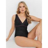 Long Tall Sally Trim Detail Swimsuit - Black