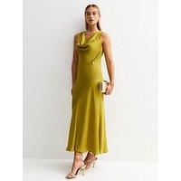 New Look Cowl Neck Midaxi Dress - Green