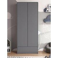 Very Home Bailey 2 Door, 1 Drawer Wardrobe - Grey - Fsc Certified