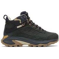 Merrell Womens Moab Speed 2L Mid Waterproof Hiking Boots - Black