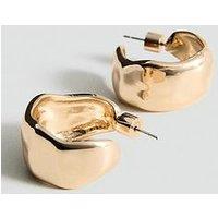 Mango Twisted Hoop Earrings - Gold