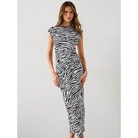 Mango Irma Dress - White/Black