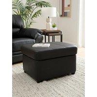 Very Home Wilmslow Leather Footstool With Storage
