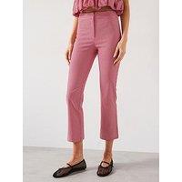 Mango Gingham Cropped Pants - Red