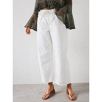 Mango Balloon Jeans With Belt - White