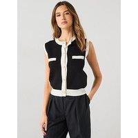 Mango Pia Waistcoat - Black