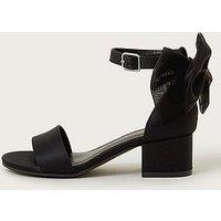 Monsoon Girls Two-Part Bow Heeled Shoes - Black