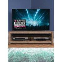 Avf Calibre Sound 1.4M Tv Stand With Sliding Shelf - Fits Up To 65 Inch Tv - Rustic Sawn Oak