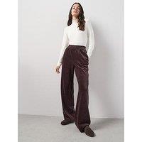The Very Collection Cord Wide Leg Trouser - Brown
