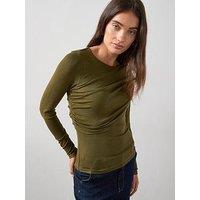 The Very Collection Double Layer Jersey Top - Green