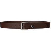 Lauren By Ralph Lauren Keeper Medium Logo Belt - Brown