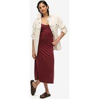 Superdry Jersey Open Back Dress - Brown