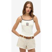 Superdry Athletic Essentials Cami Top- White