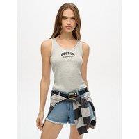 Superdry Athletic Essential Graphic Vest Top - Grey